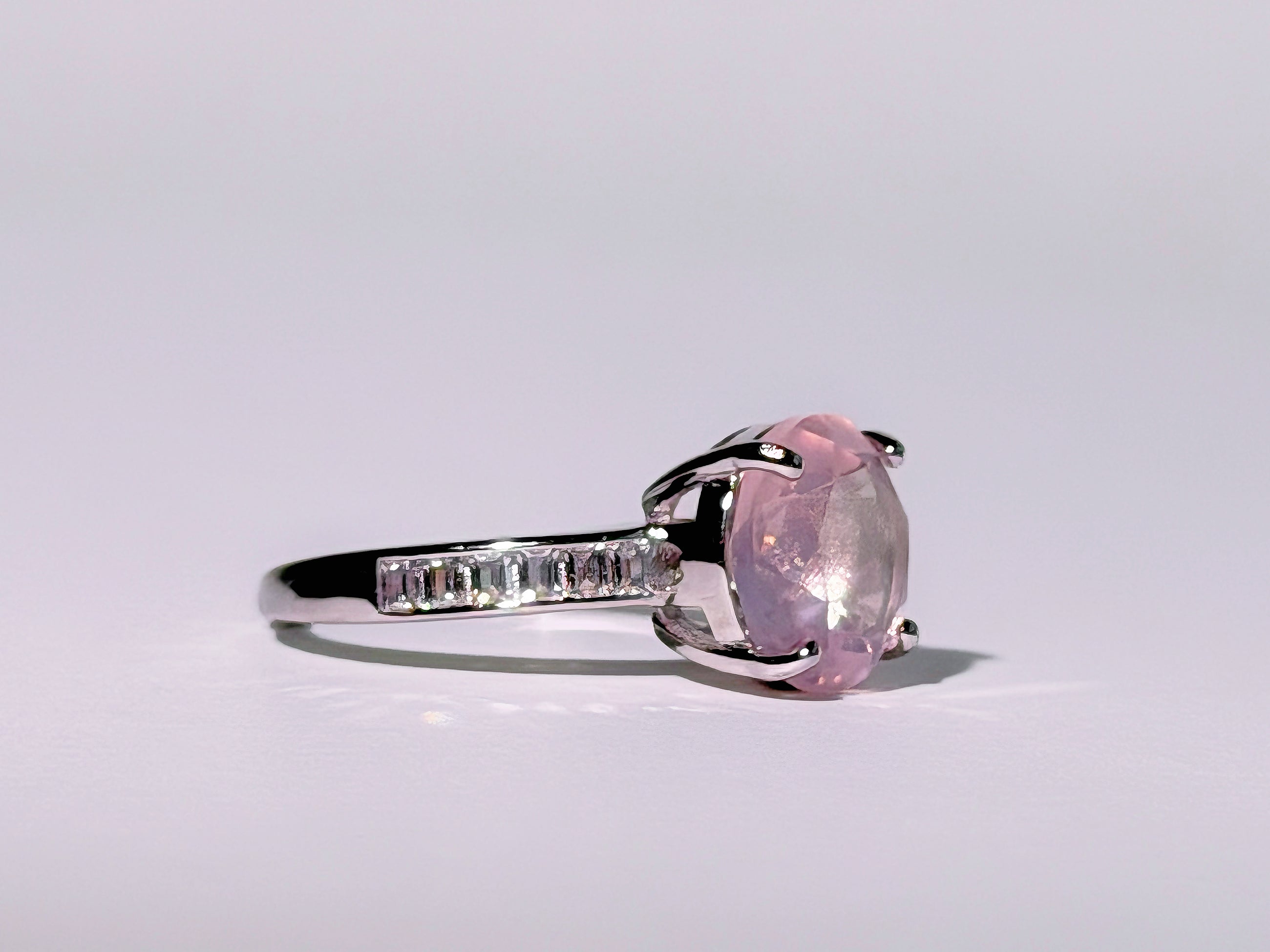 Blush Meridian Rose Quartz Ring