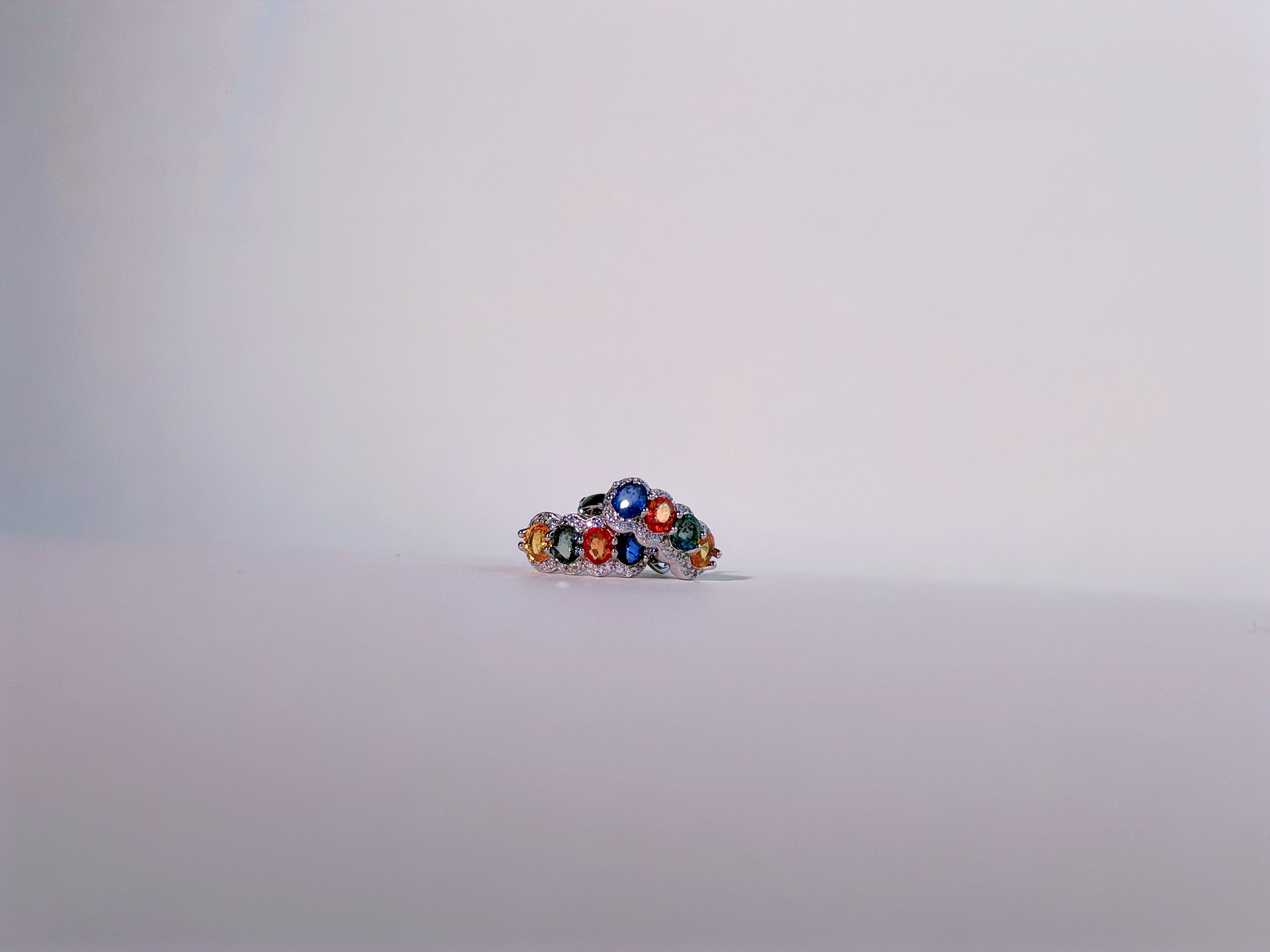 Spectrum Meridian Sapphire Huggie Earrings