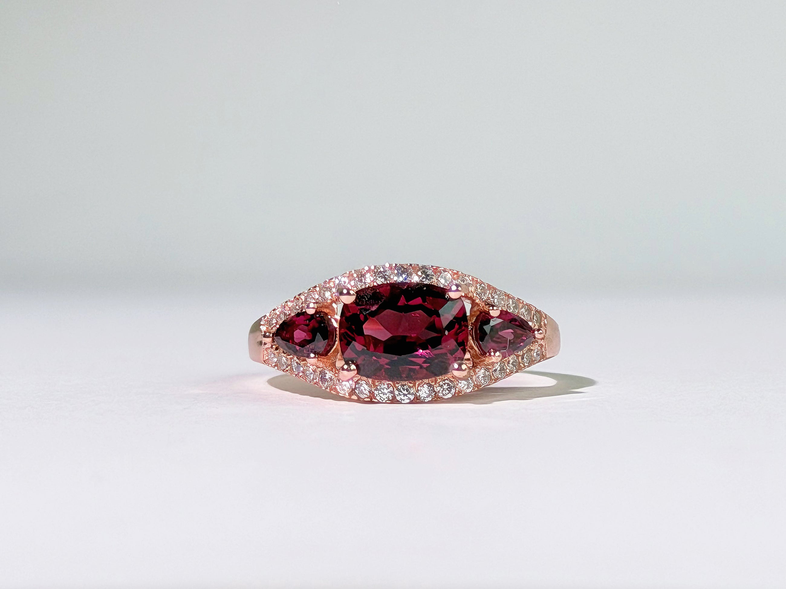 Rosefire Pyrope Garnet Ring