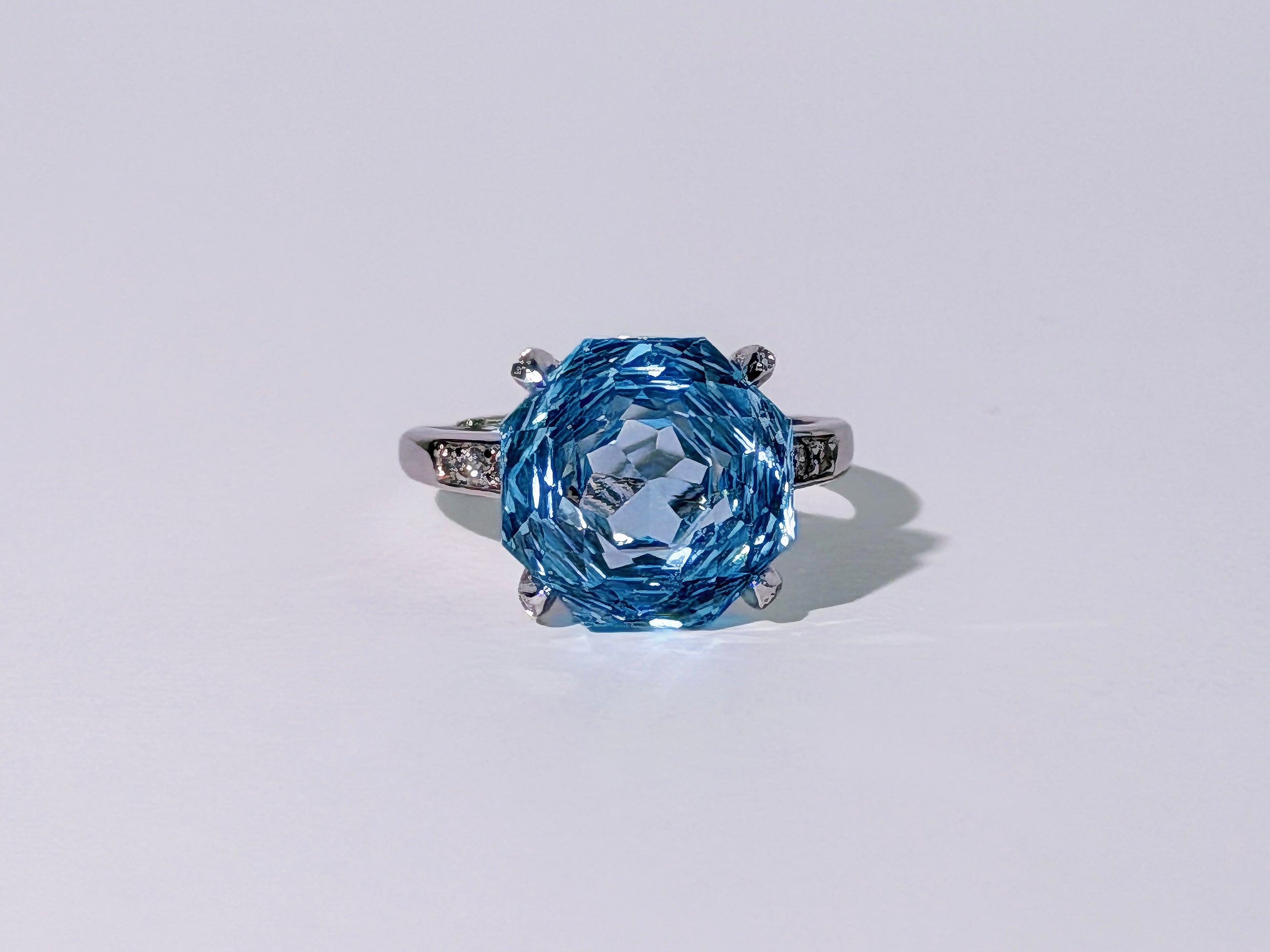 Sky Vault Blue Topaz Ring