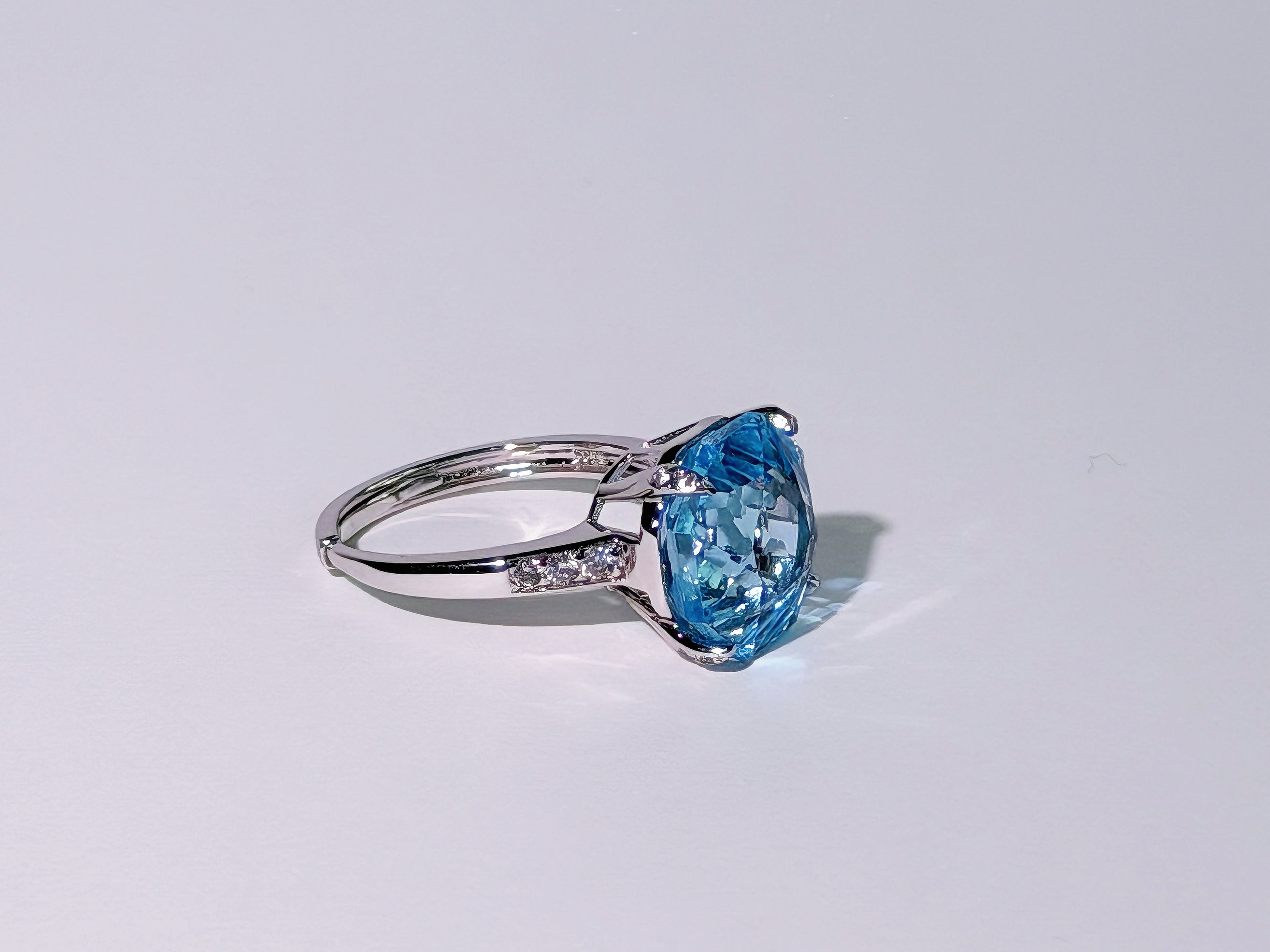 Sky Vault Blue Topaz Ring