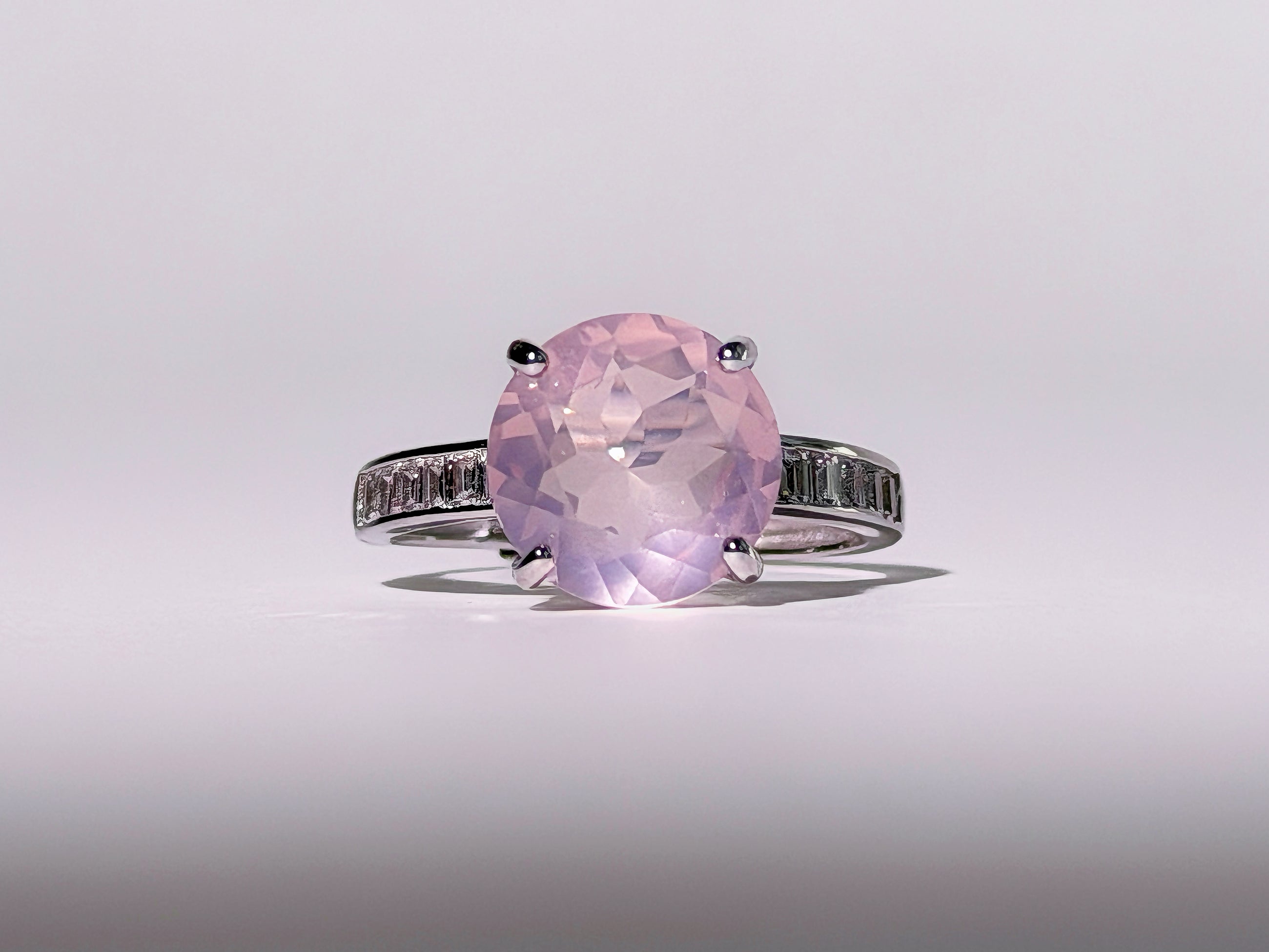 Blush Meridian Rose Quartz Ring