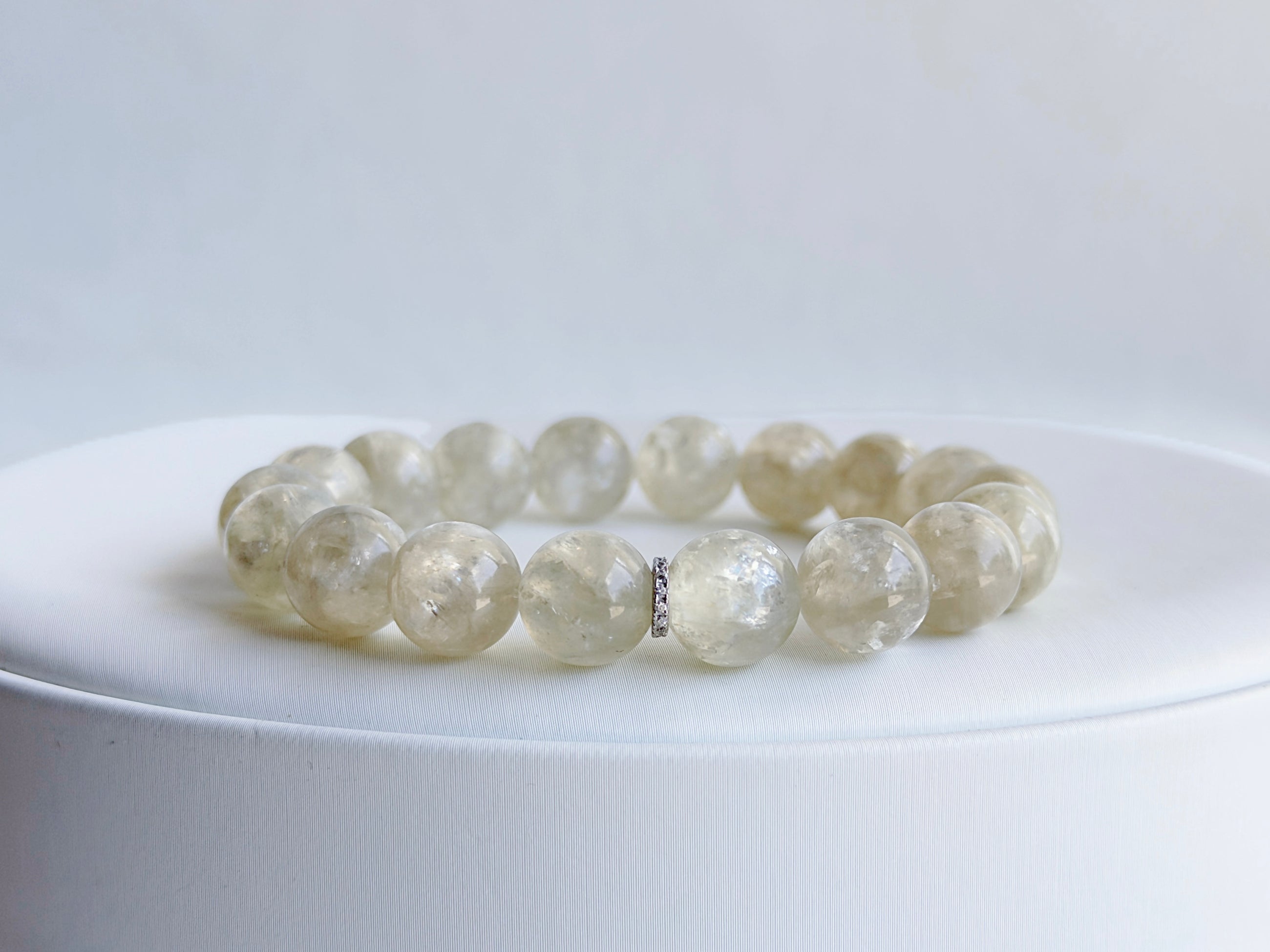 Silver Mist Mica Quartz Bracelet