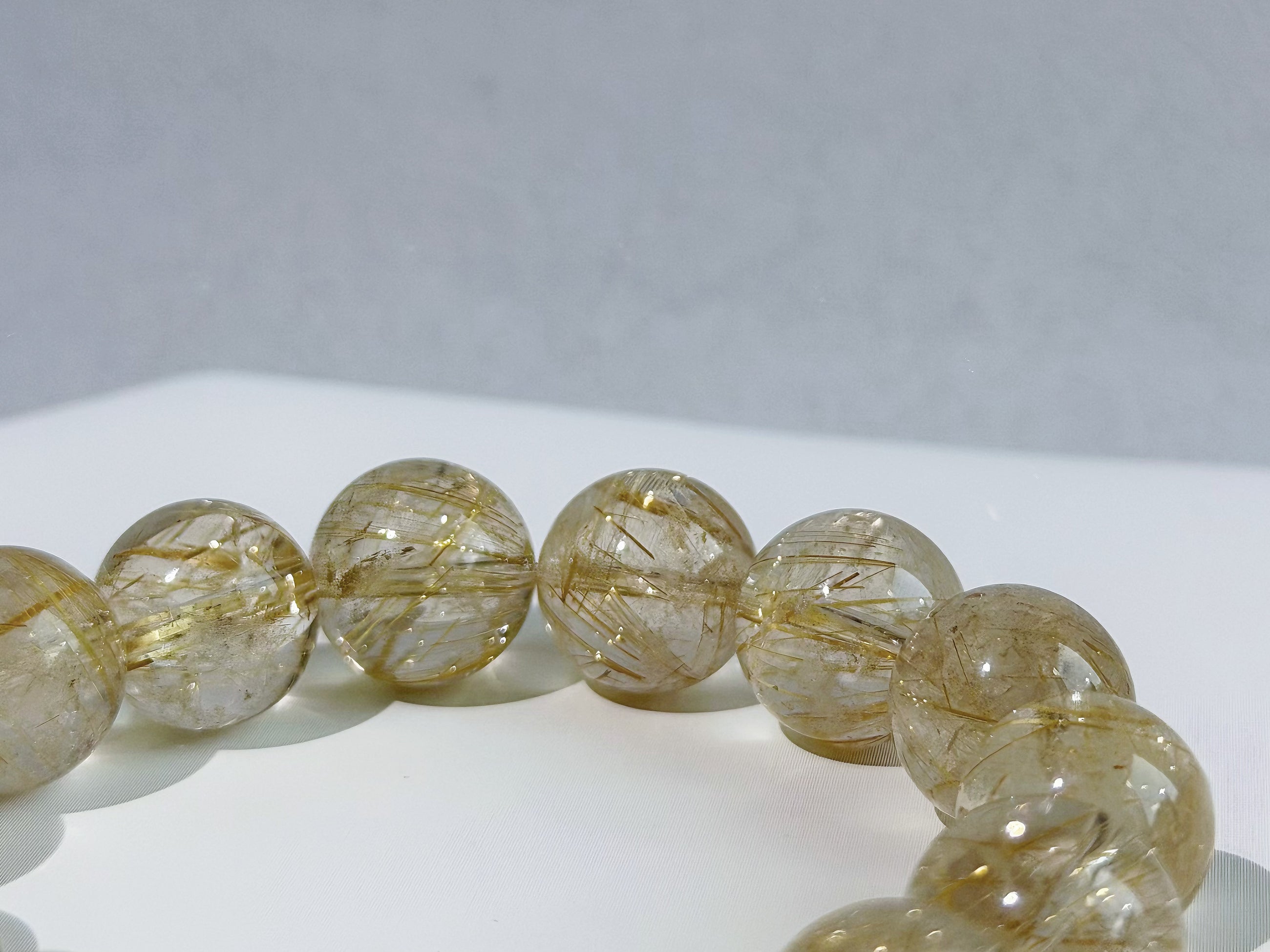 Liquid Gold Rutilated Quartz Bracelet
