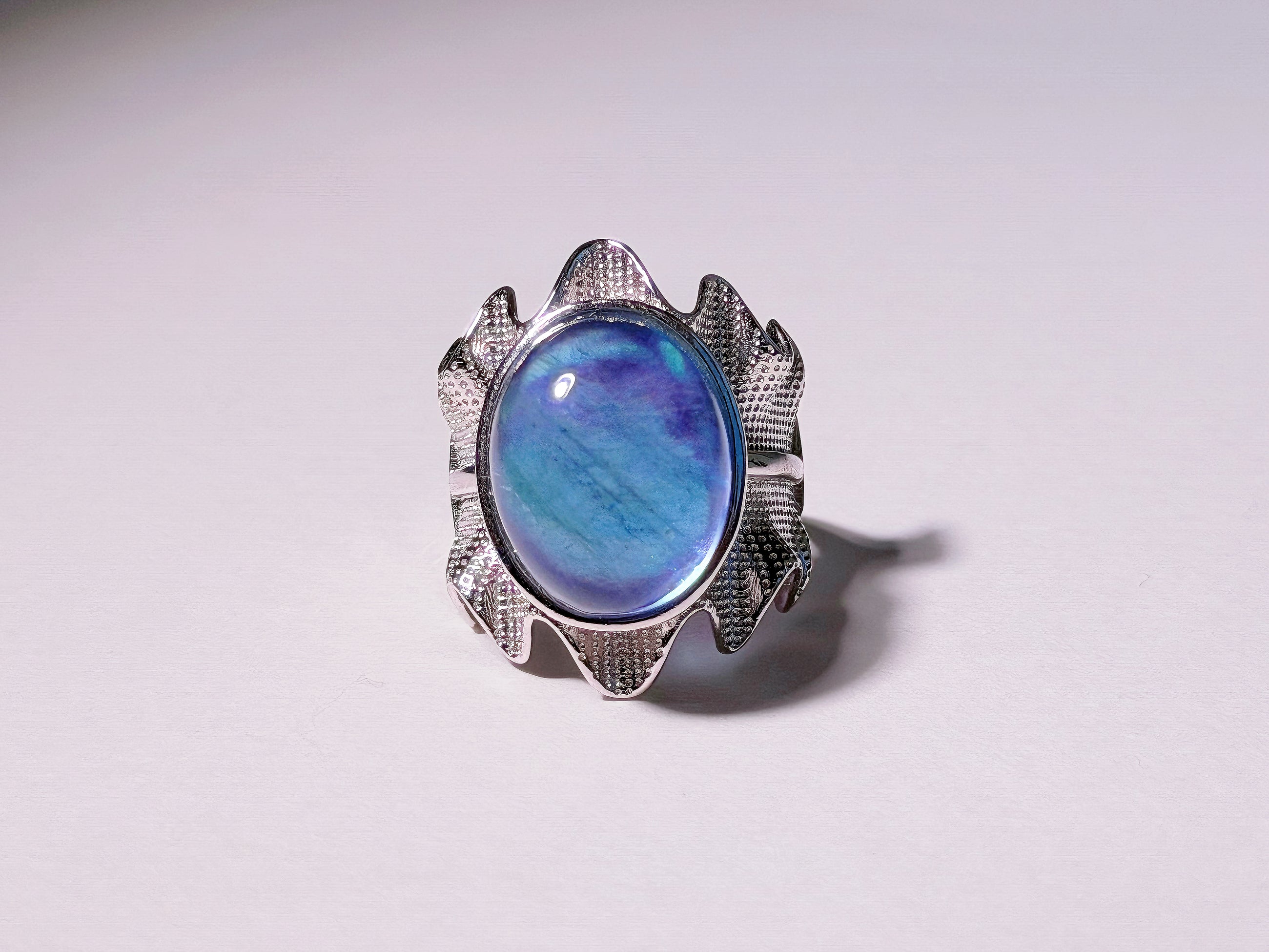 Ocean Veil Aquamarine Ring