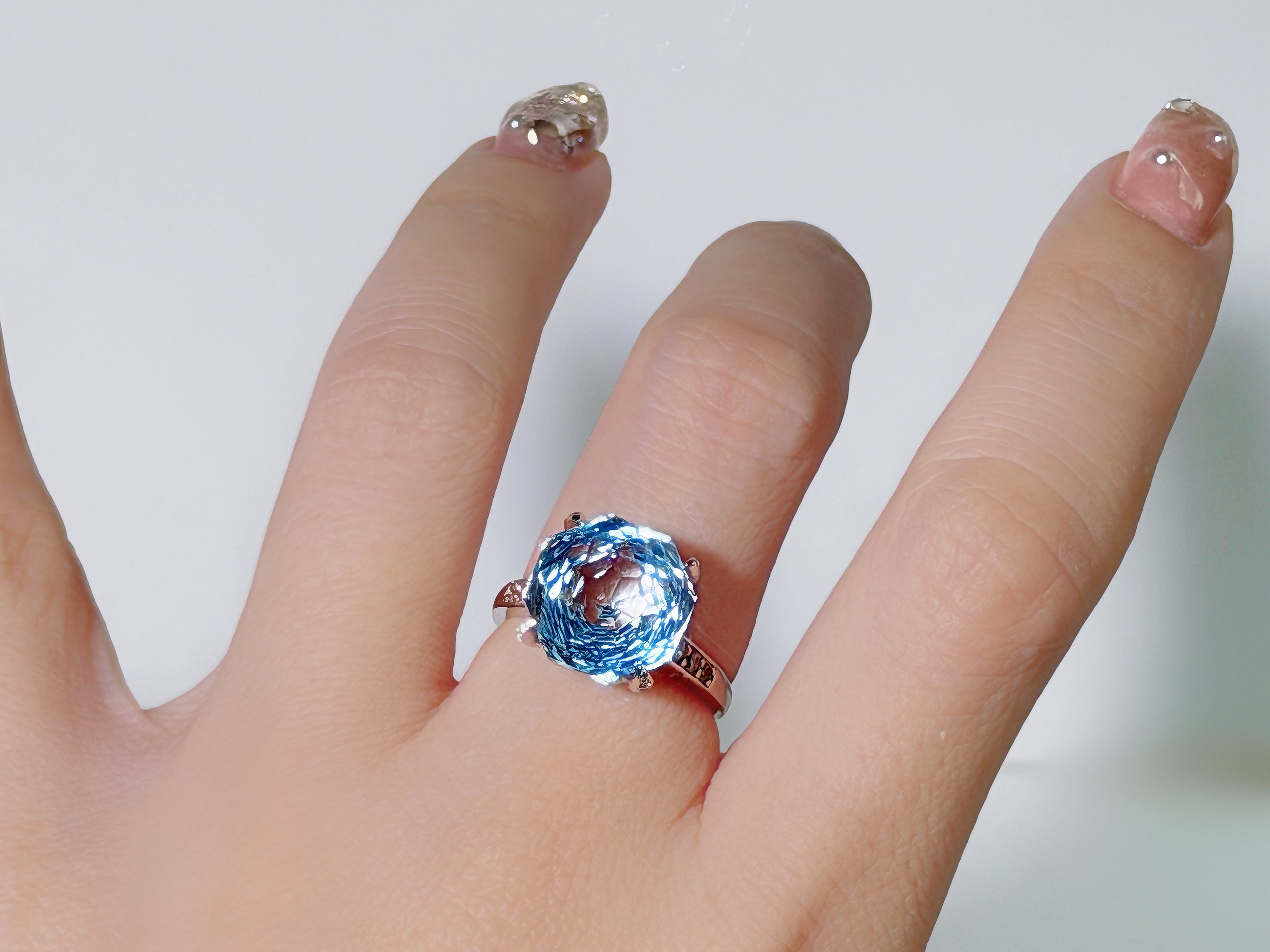Sky Vault Blue Topaz Ring