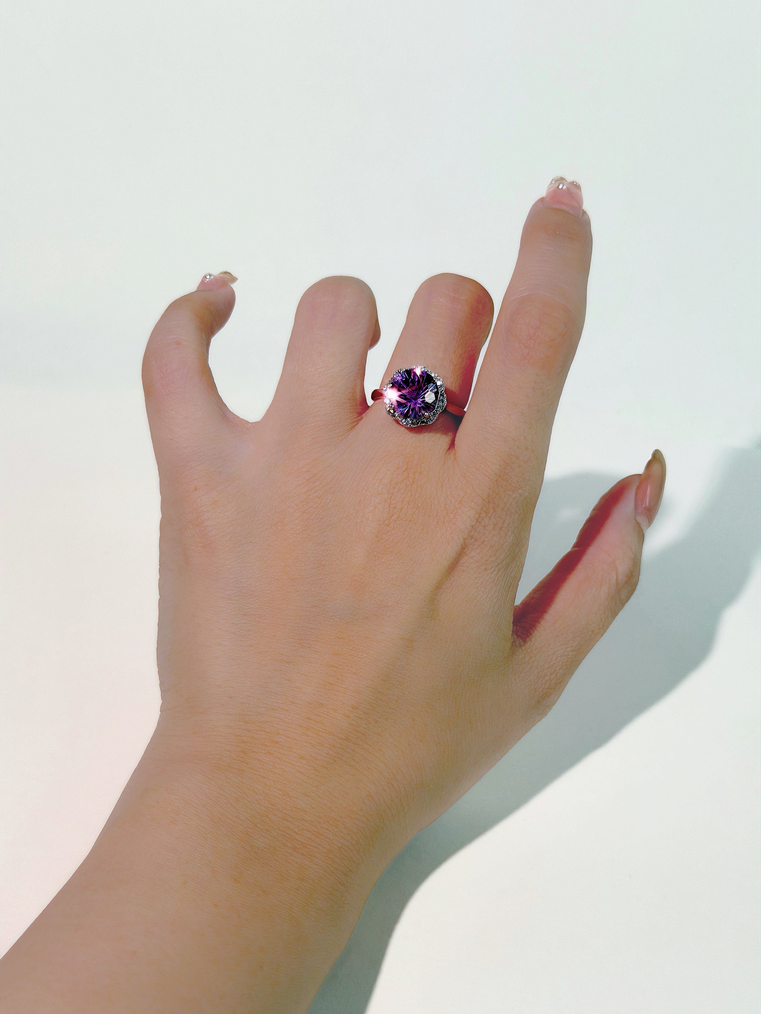 Nocturne Bloom Amethyst Ring