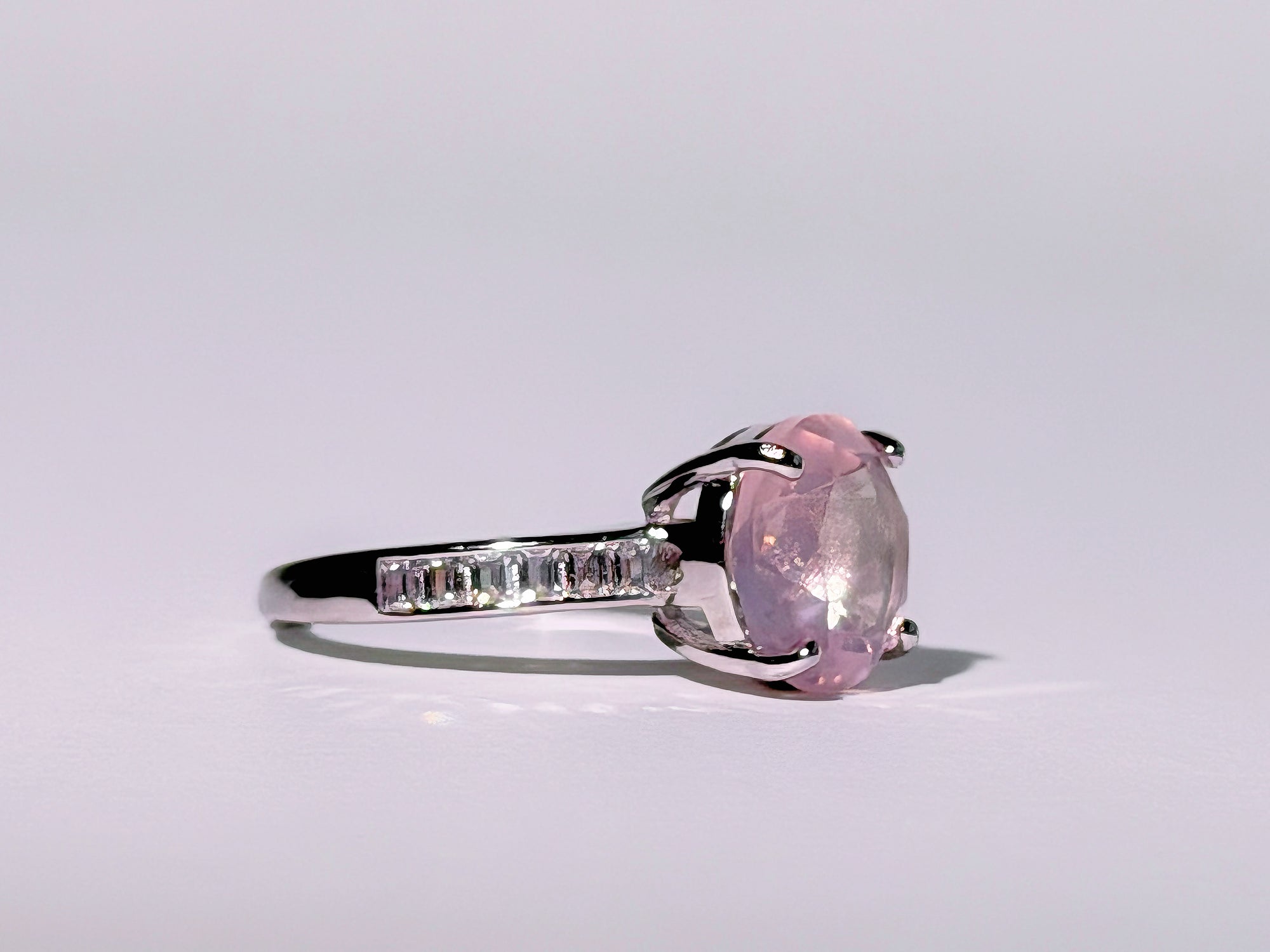 Blush Meridian Rose Quartz Ring