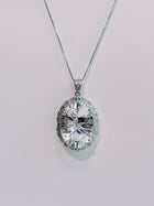 Starlume Clear Quartz Pendant Necklace