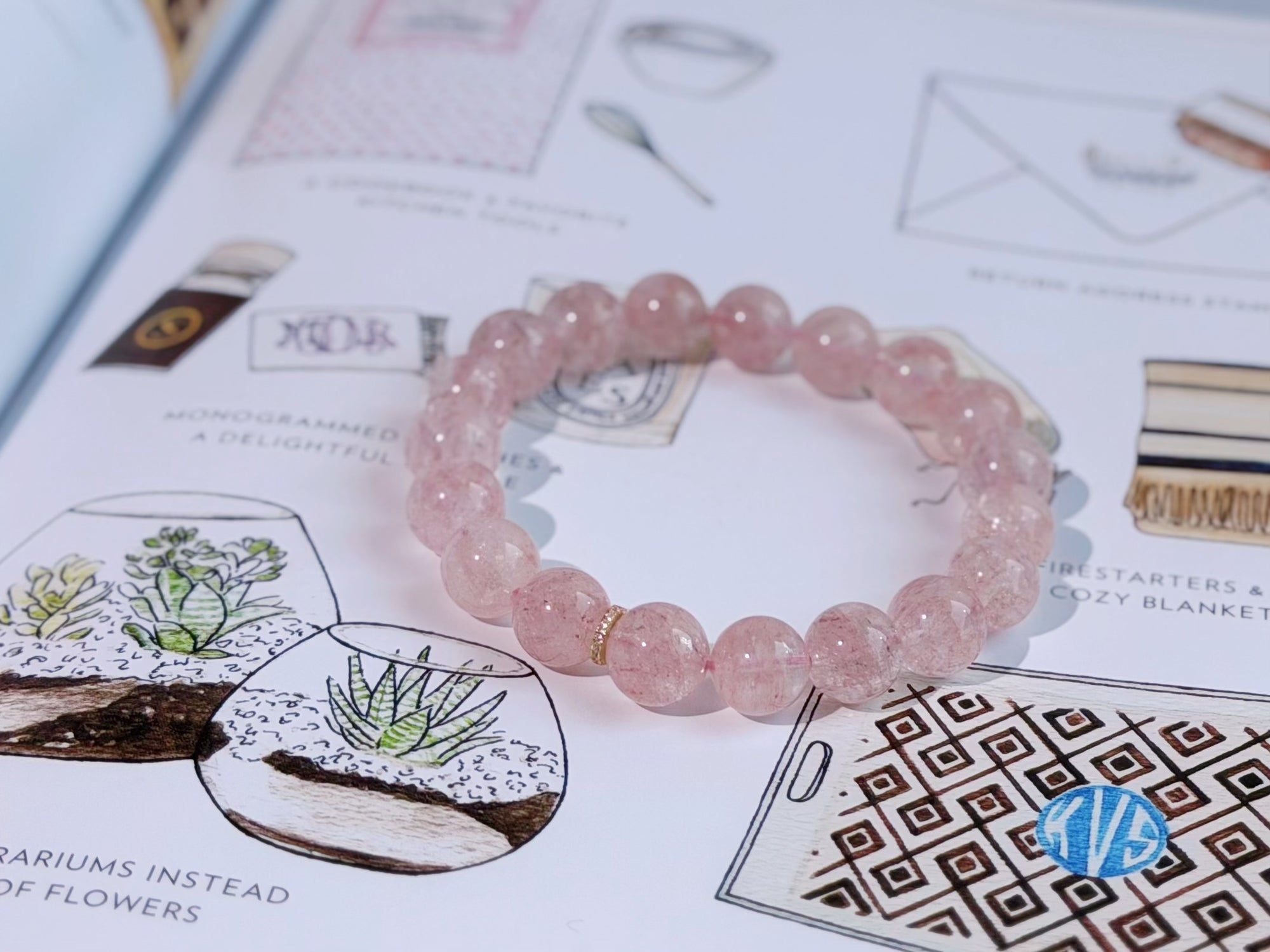 Blush Reverie Pink Azeztulite Bracelet