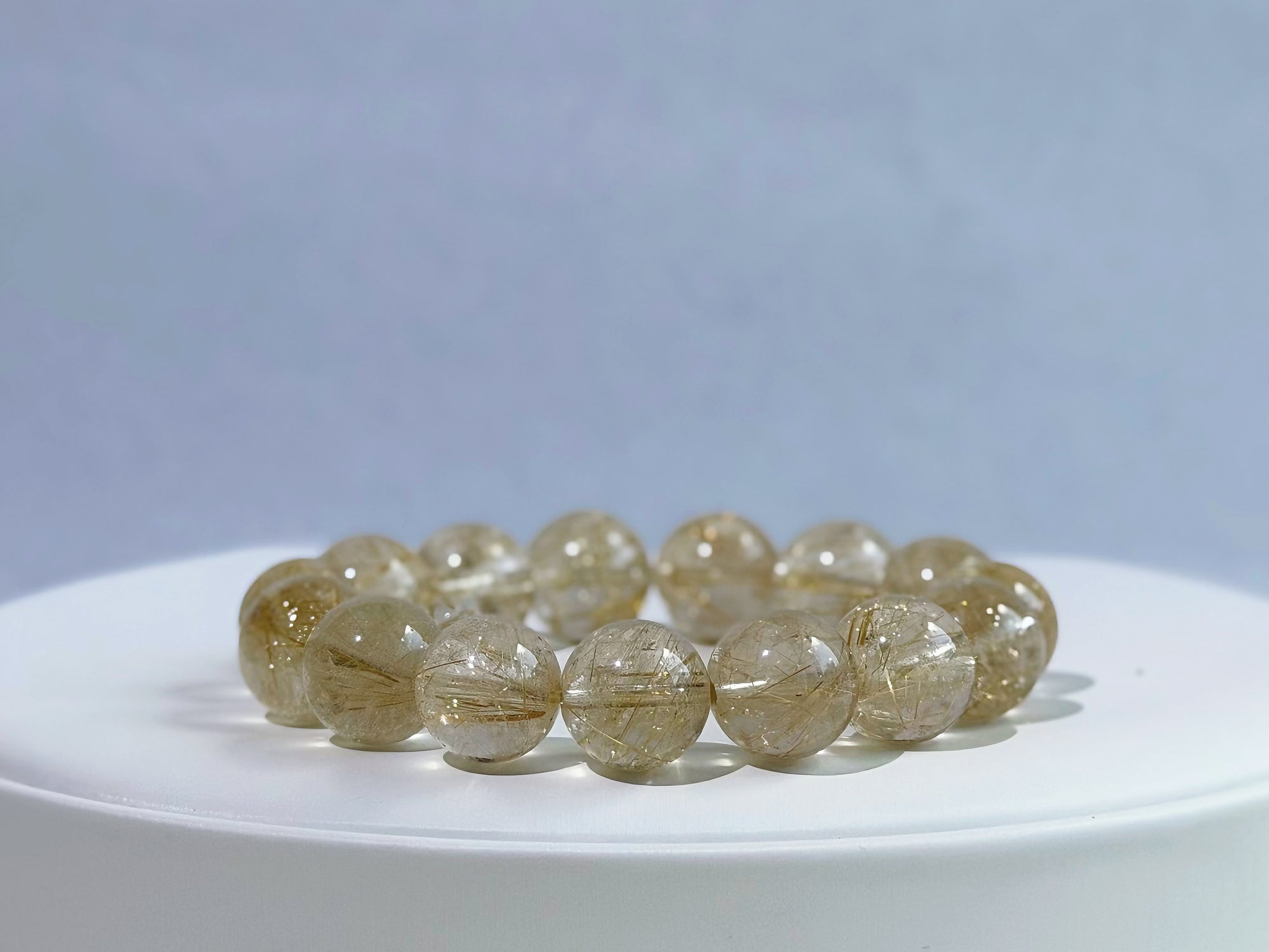 Liquid Gold Rutilated Quartz Bracelet