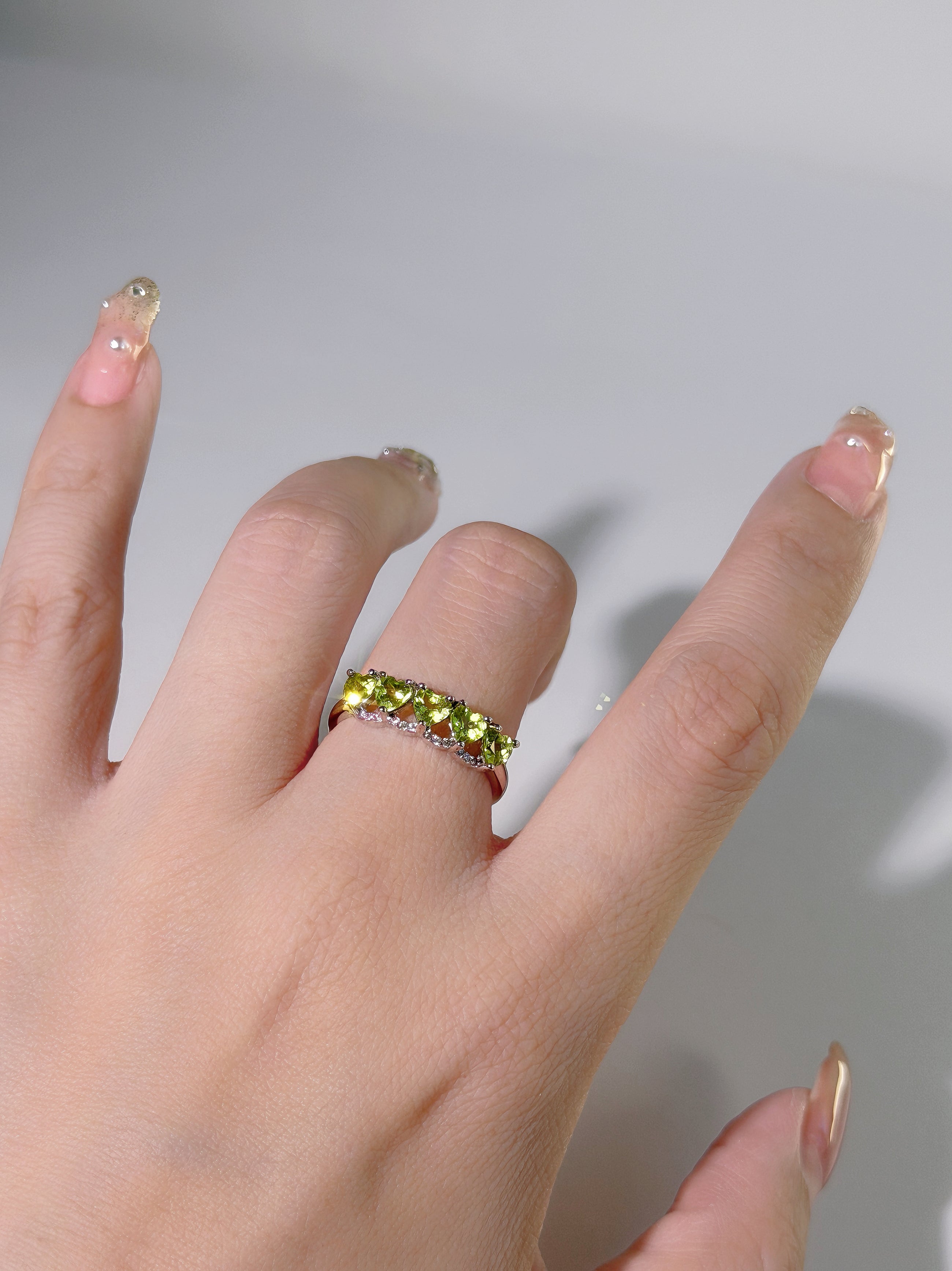 Nordlicht Peridot Ring