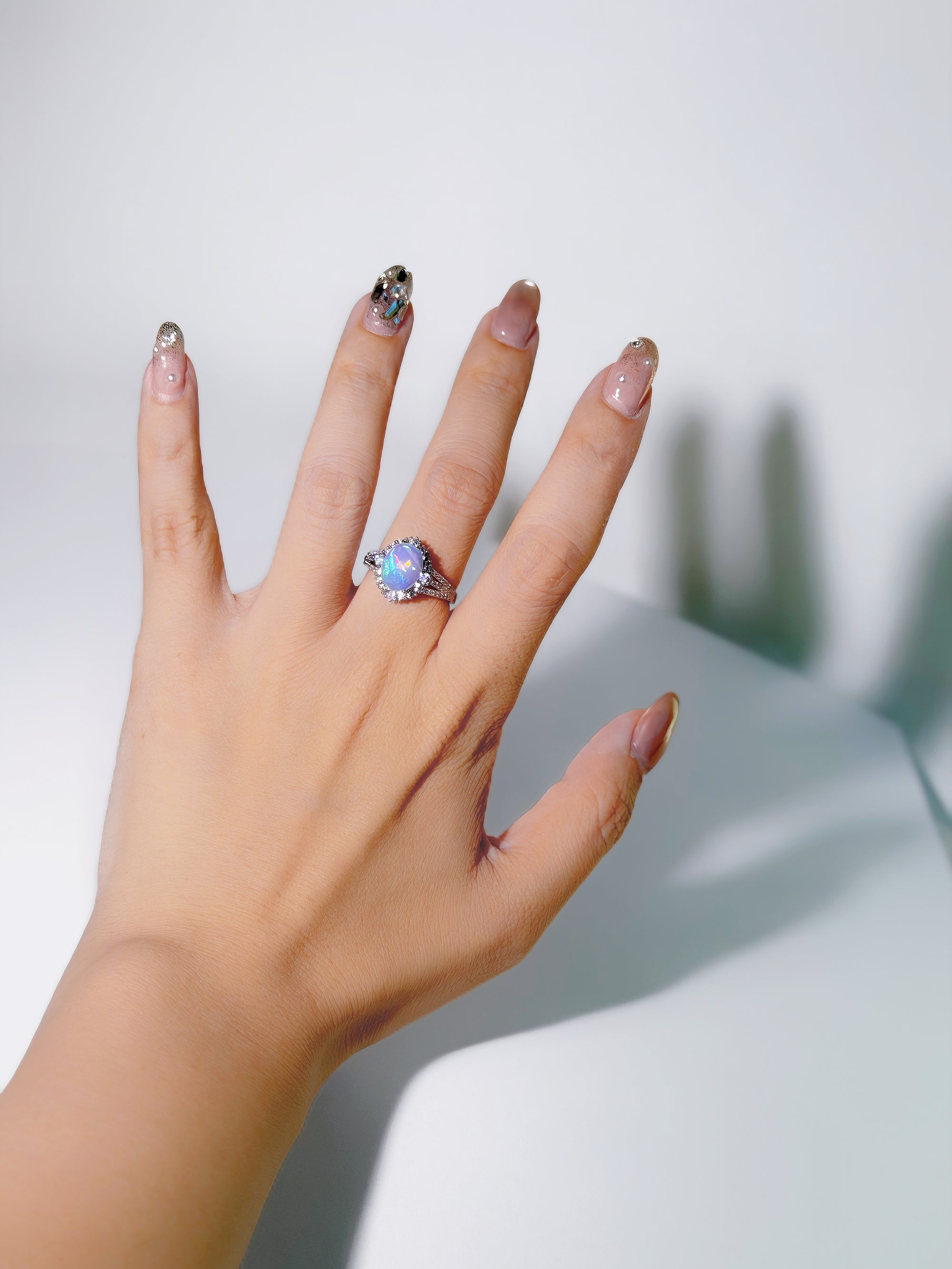 Aurora Opal Ring