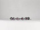 Rosé Heartline Garnet Bracelet