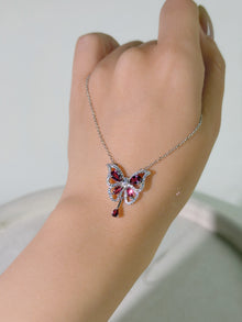 Rouge Papillon Pyrope Garnet Necklace