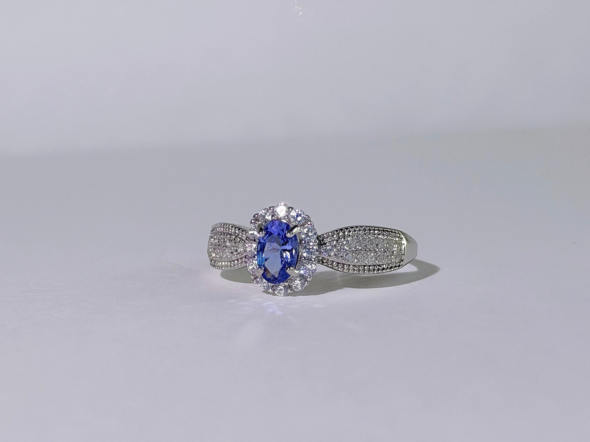 Violet Crown Tanzanite Ring