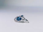 Nocturne Plume London Blue Topaz Ring