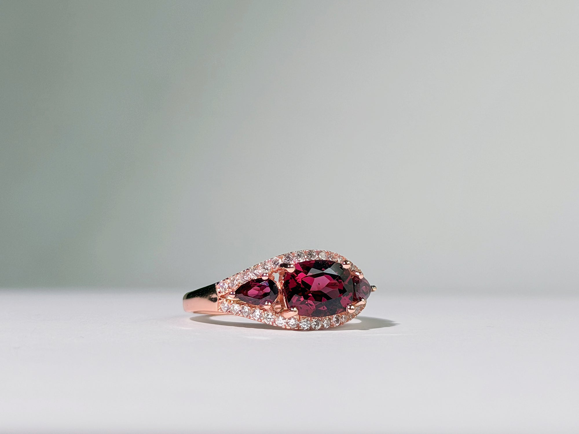 Rosefire Pyrope Garnet Ring