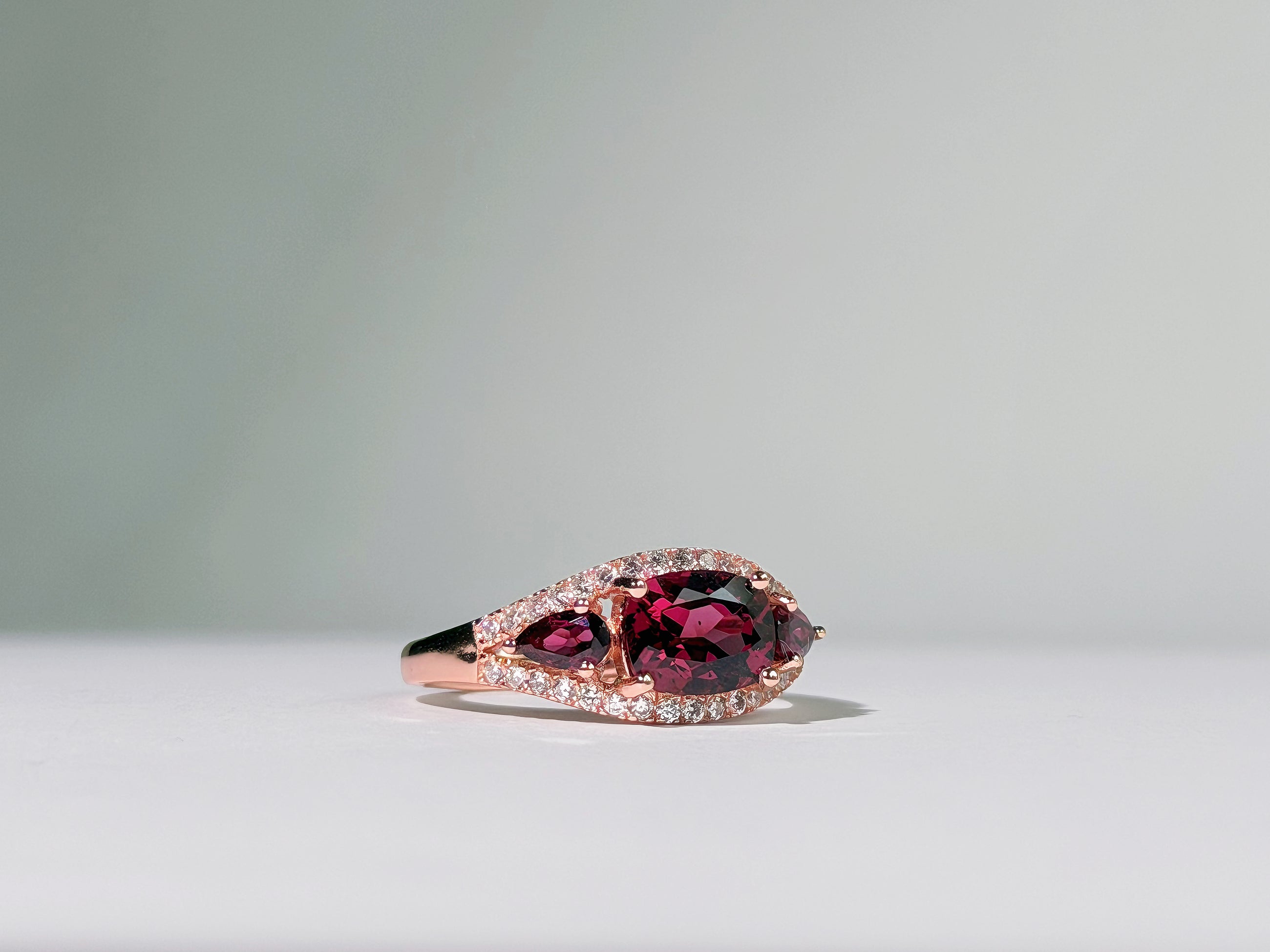Rosefire Pyrope Garnet Ring