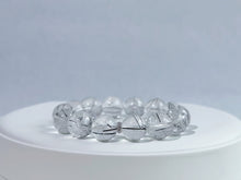 Frosted Veil Black Rutilated Quartz Bracelet