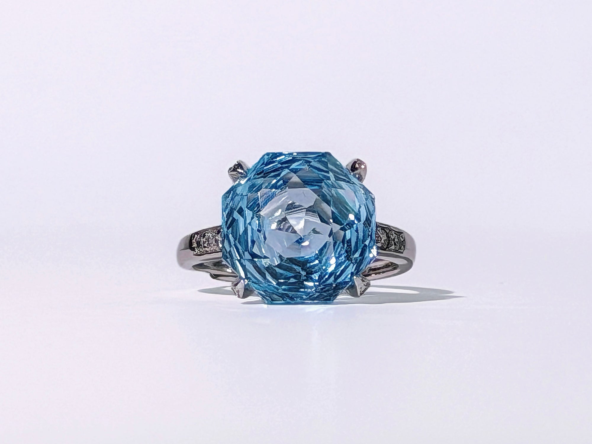 Sky Vault Blue Topaz Ring