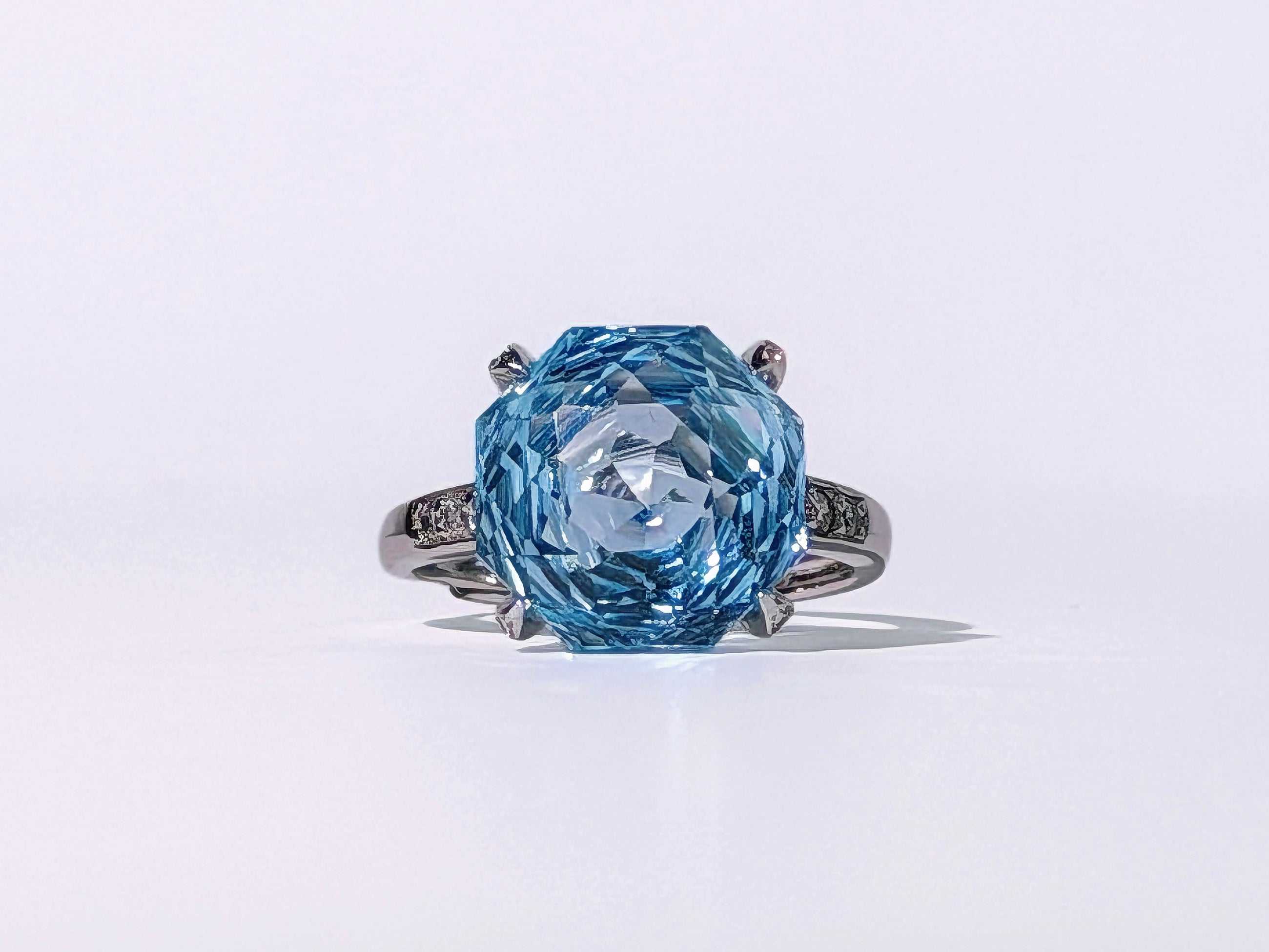 Sky Vault Blue Topaz Ring