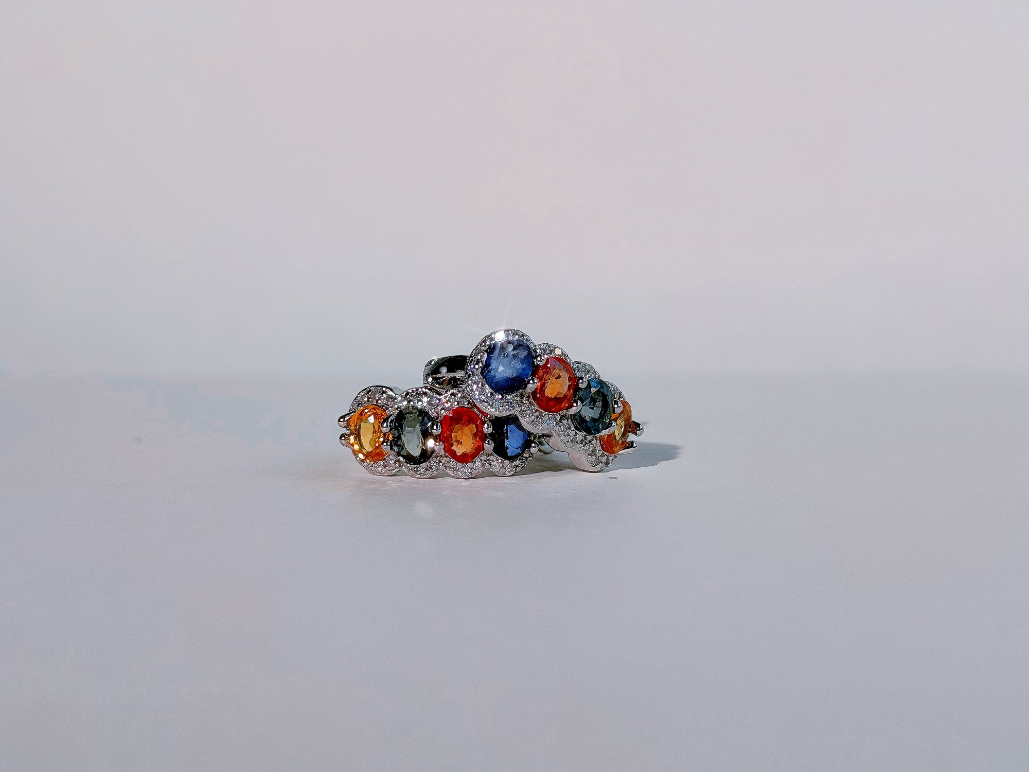Spectrum Meridian Sapphire Huggie Earrings