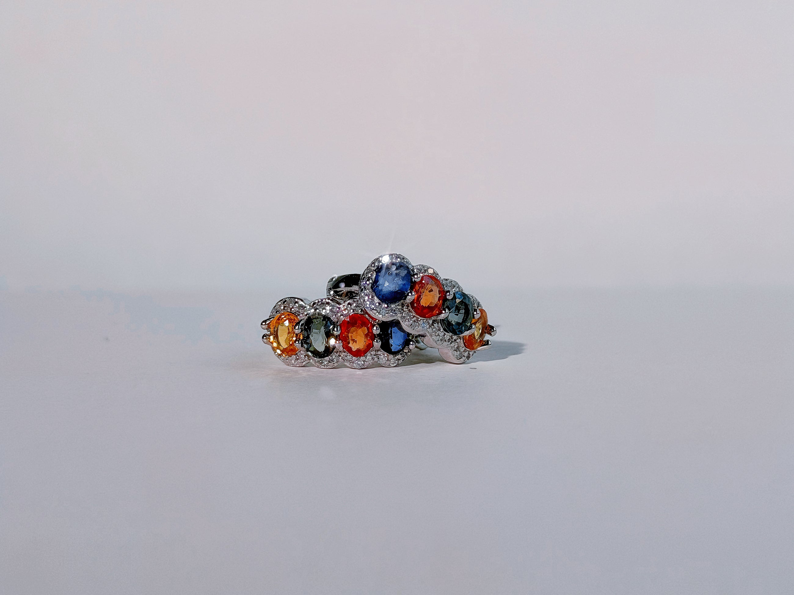 Spectrum Meridian Sapphire Huggie Earrings