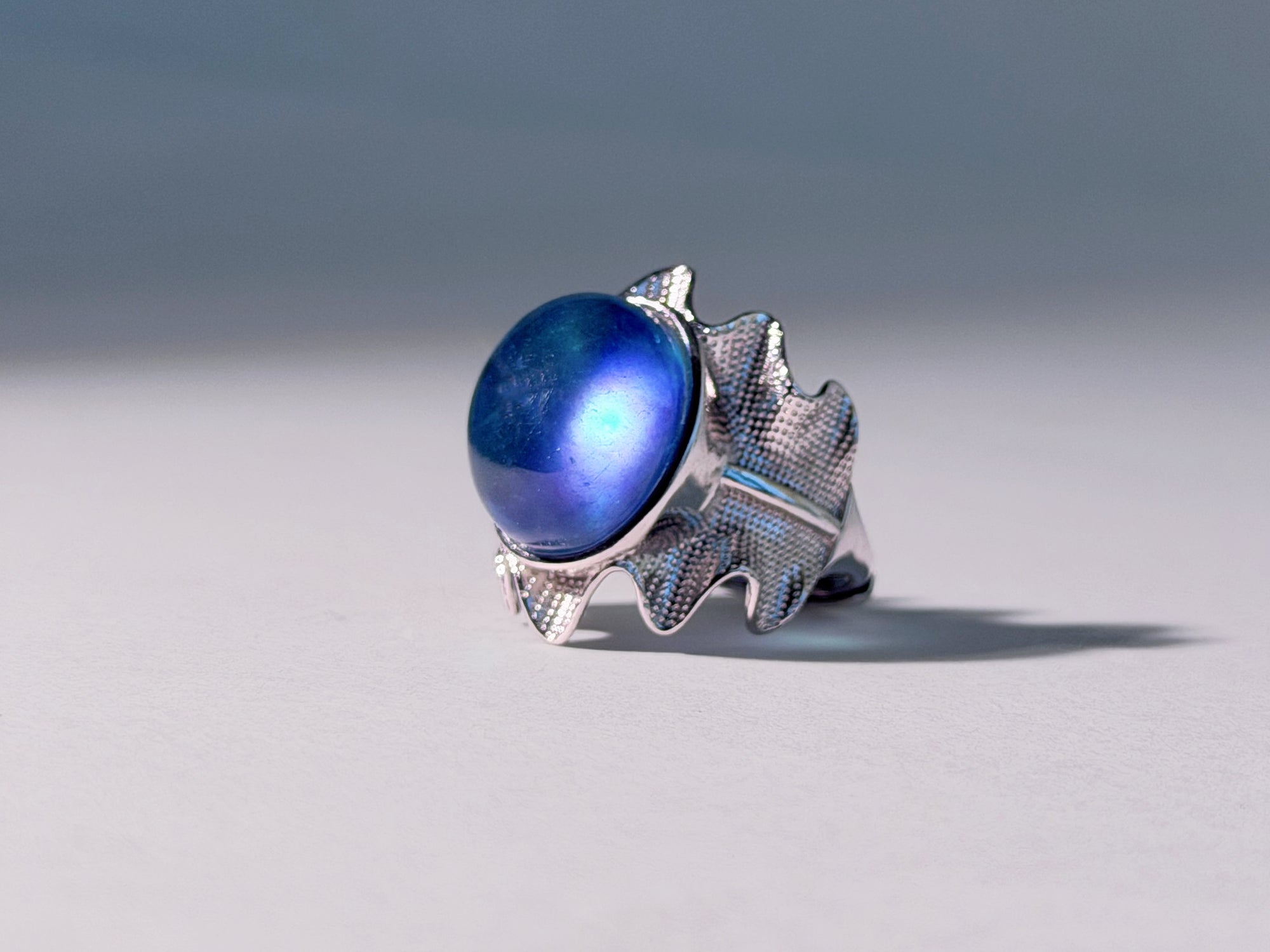 Ocean Veil Aquamarine Ring