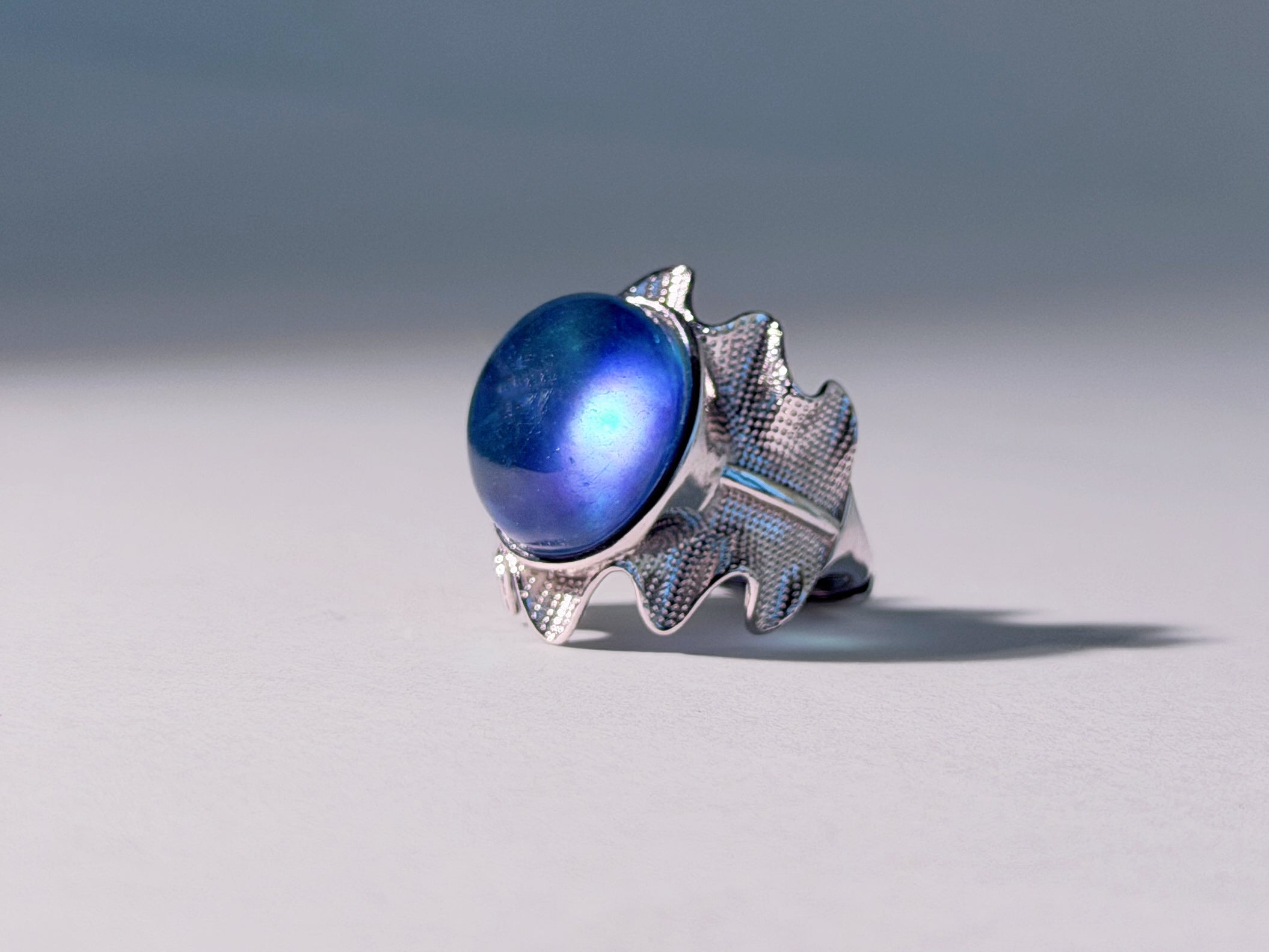 Ocean Veil Aquamarine Ring
