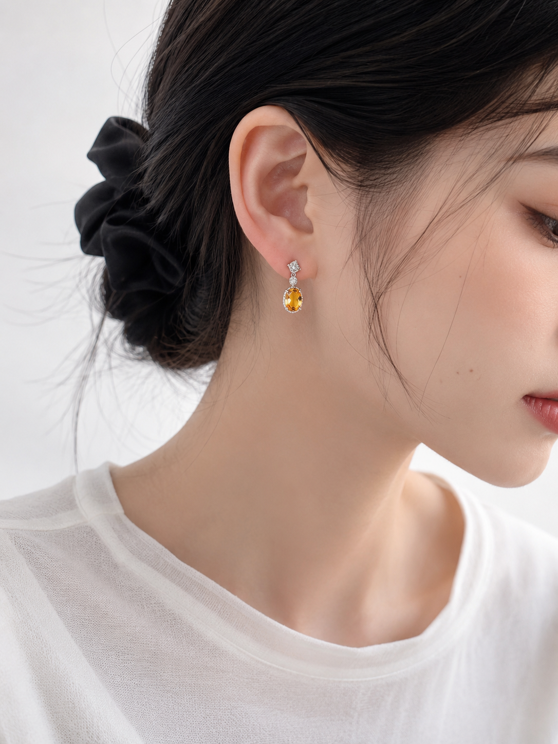 Solara Citrine Drop Earrings