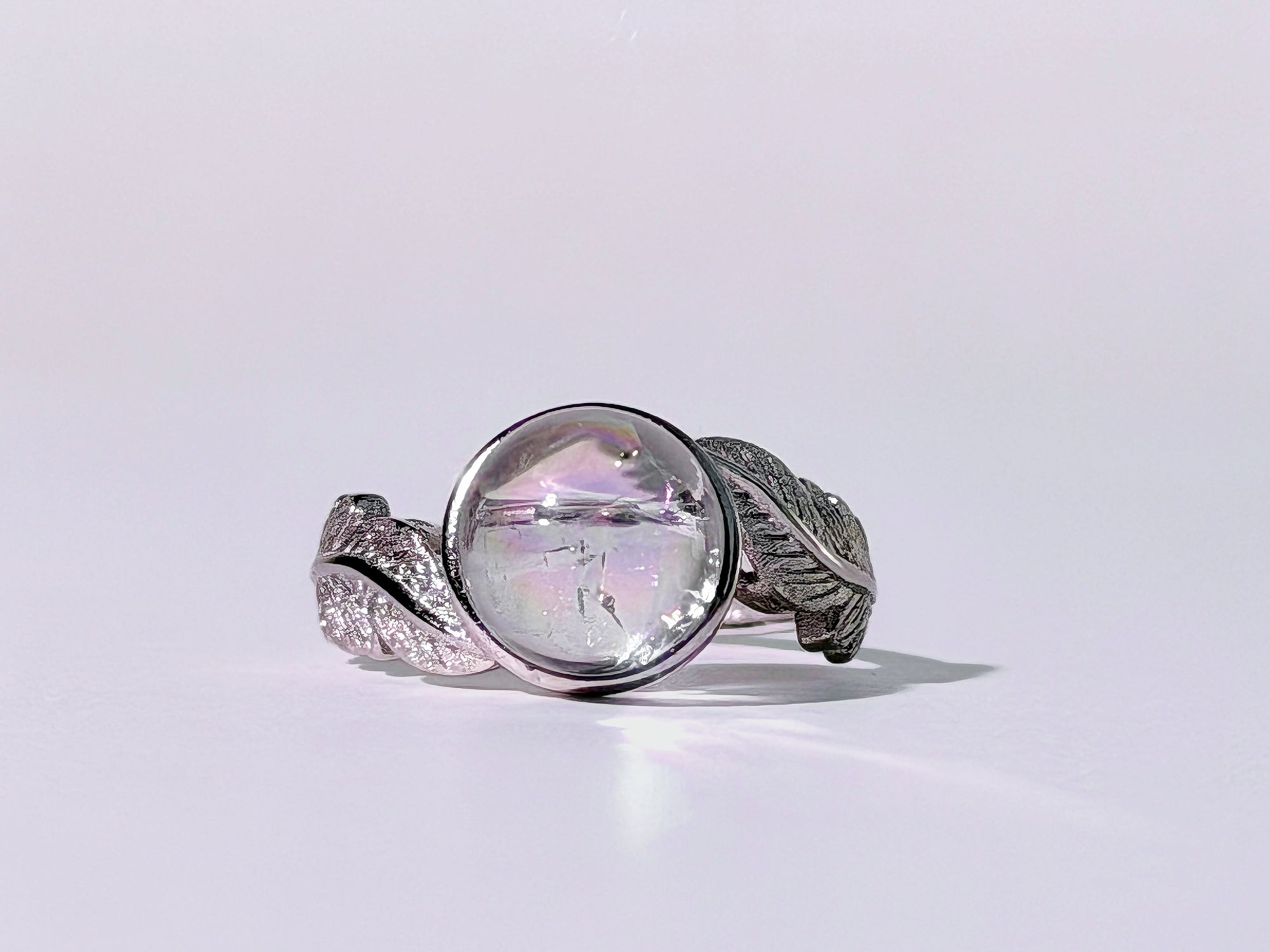 Lemurian Rainbow Quartz Ring