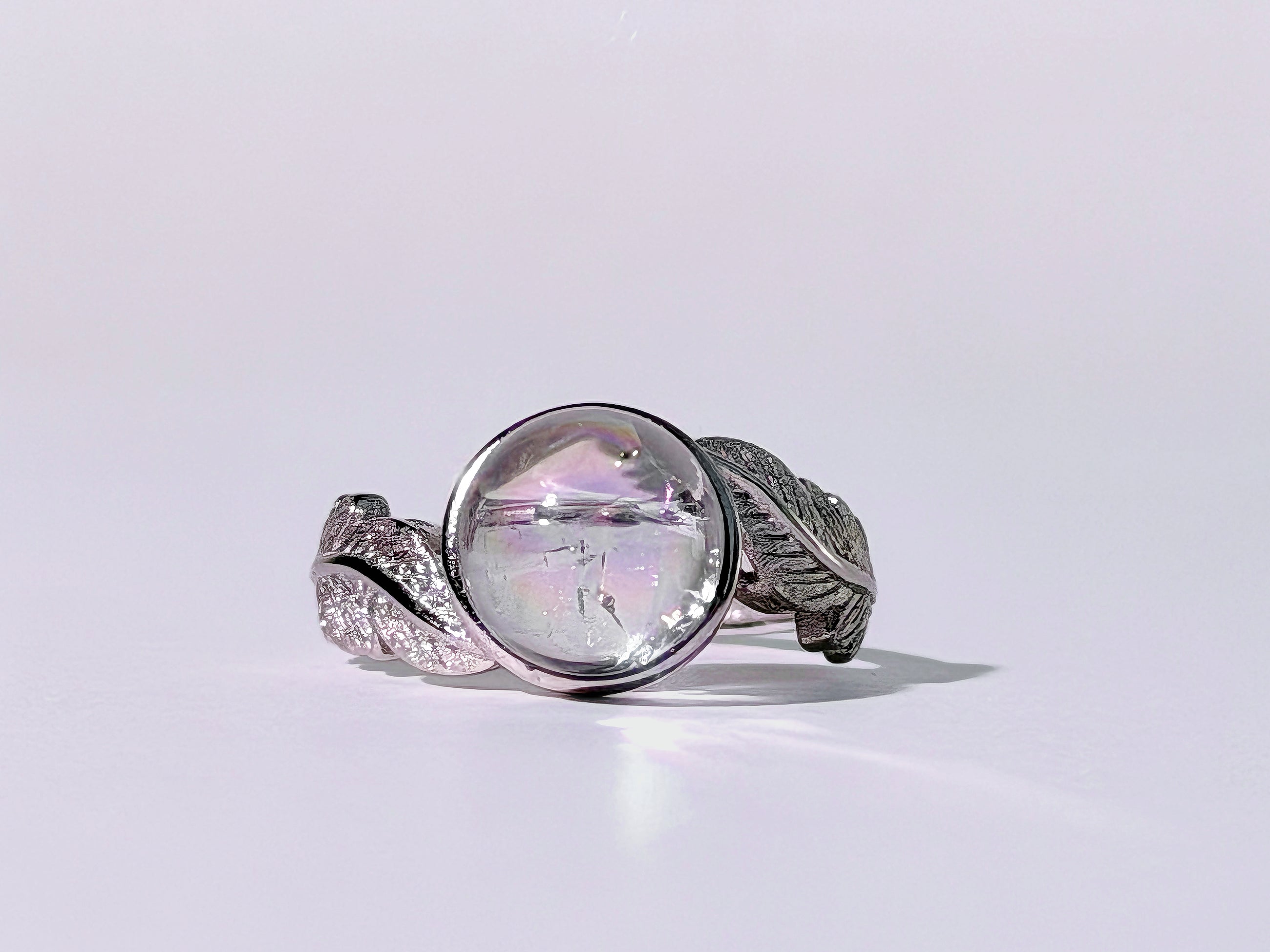 Lemurian Rainbow Quartz Ring
