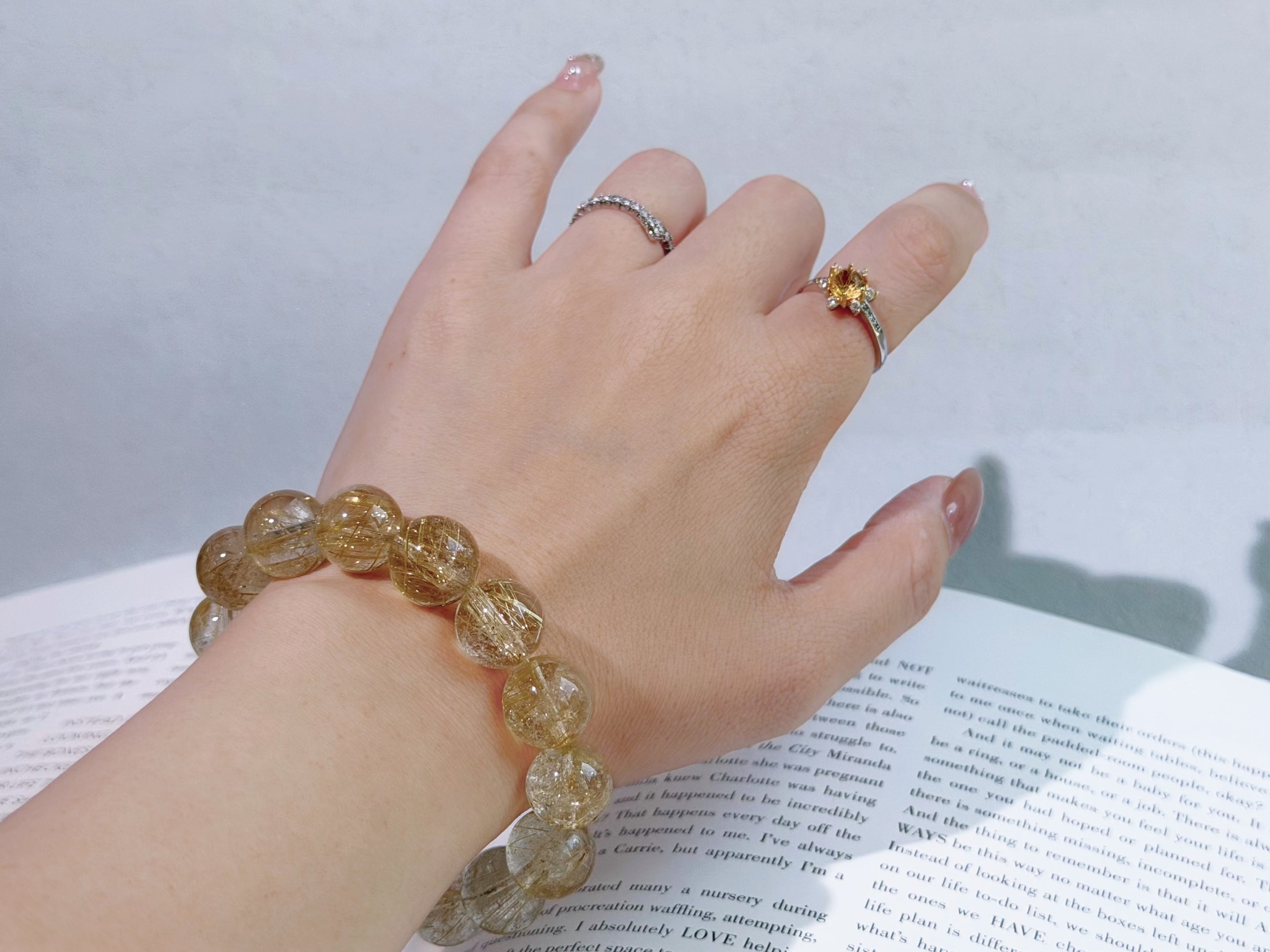 Liquid Gold Rutilated Quartz Bracelet