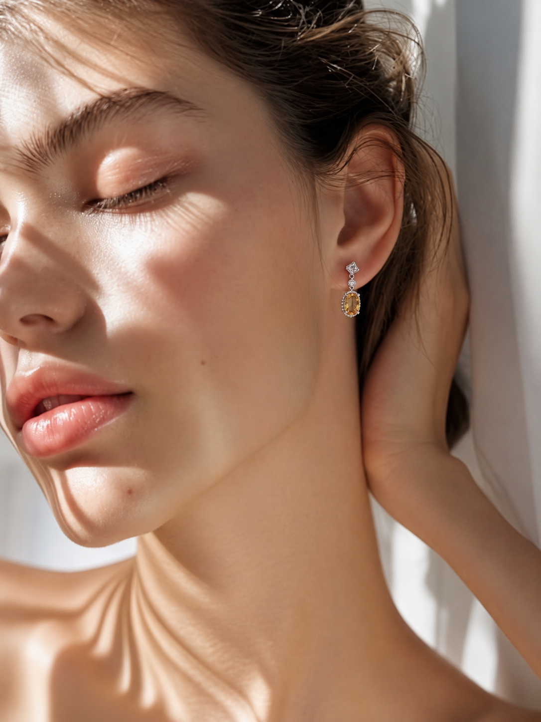 Solara Citrine Drop Earrings