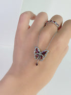 Rouge Papillon Pyrope Garnet Necklace