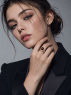 Crimson Aurelian Garnet Ring