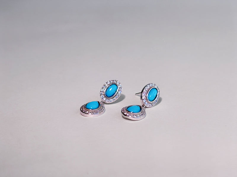 Blue Reverie Turquoise Drop Earrings