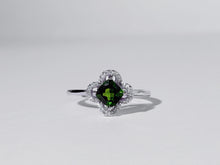 Forest Gleam Chrome Diopside Ring