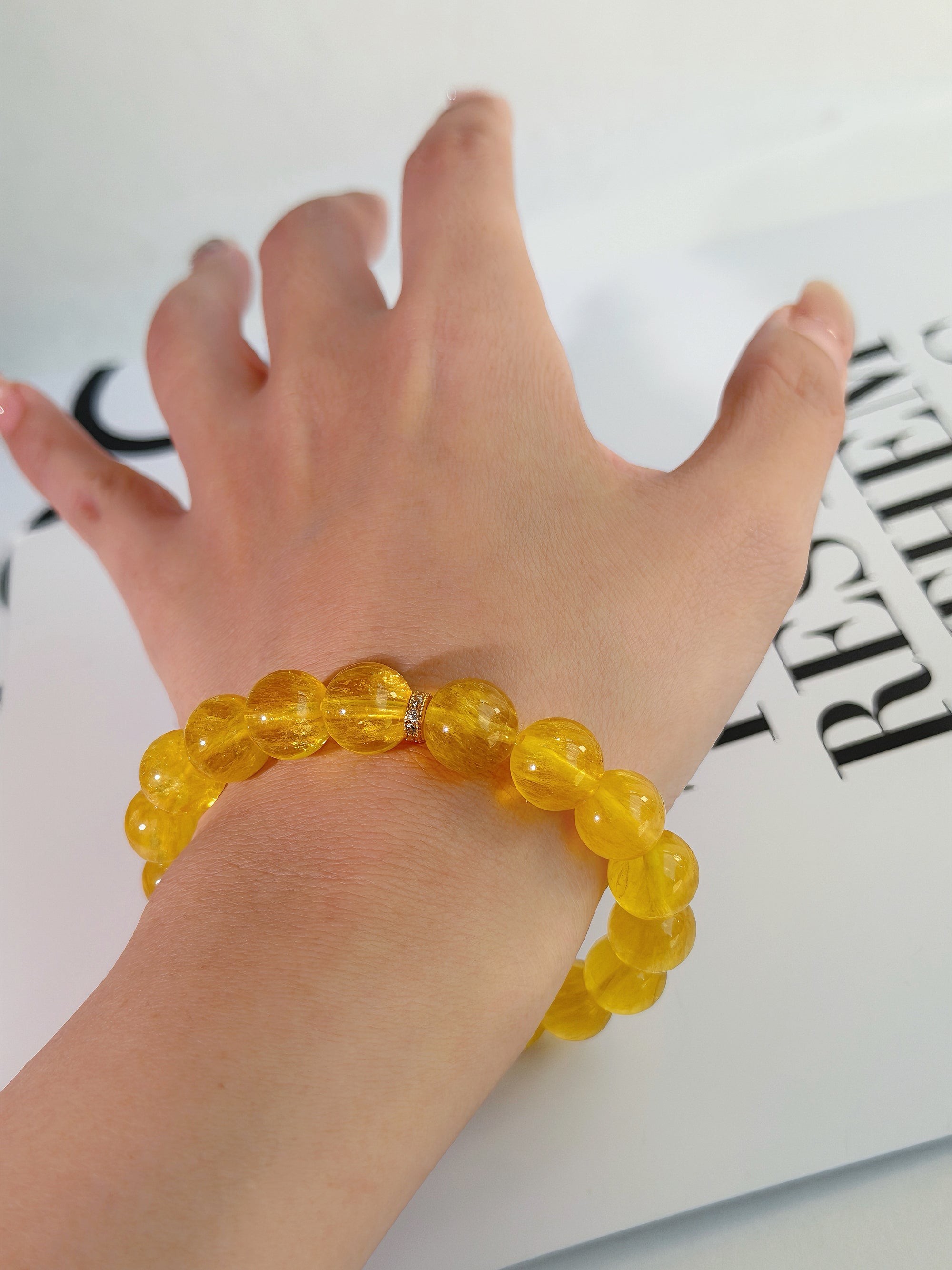 Golden Silk Fluorite Bracelet