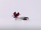 Garnet Crimson Devotion Heart Ring