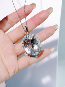 Starlume Clear Quartz Pendant Necklace