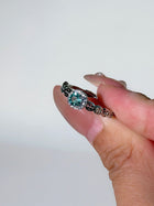 Seafoam Orbit Tourmaline Ring