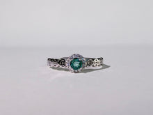 Seafoam Orbit Tourmaline Ring