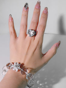 Heartfire Clear Quartz Ring