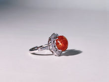 Solar Crown Golden Sunstone Ring