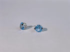 Sky Prism Blue Topaz Stud Earrings