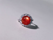 Solar Crown Golden Sunstone Ring