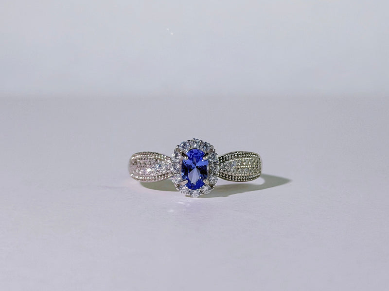 Violet Crown Tanzanite Ring