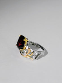 Crimson Aurelian Garnet Ring